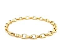14k Yellow Gold Oval Rolo Bracelet (4.60 mm)