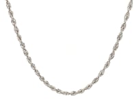 14k White Gold Light Rope Chain (2.00 mm)