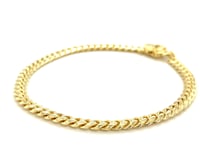 14k Yellow Gold Classic Miami Cuban Solid Bracelet (5.00 mm)