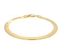 Imperial Herringbone Bracelet in 10k Yellow Gold (5.00 mm)