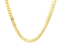 14K Yellow Gold Square Franco Chain (5.30 mm)