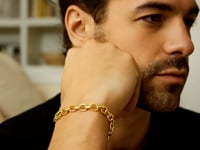 14k Yellow Gold French Cable Chain Bracelet (4.80 mm)