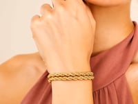 14k Yellow Gold Dual Row Rope Bracelet (4.80 mm)