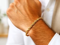 Silk Rope Chain Bracelet in 14k Yellow Gold (4.30 mm)