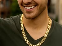 14k Yellow Gold Polished Miami Cuban Chain Necklace