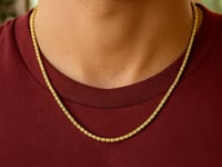 Ice Barrel Chain in 14k Yellow Gold (2.7 mm)