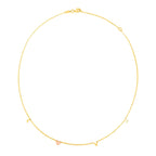 14k Two Tone Gold Love Necklace