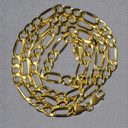 14k Yellow Gold Lite Figaro Chain (5.60 mm)