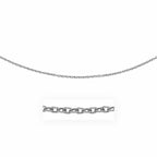 14k White Gold Pendant Chain with Textured Links (2.90 mm)