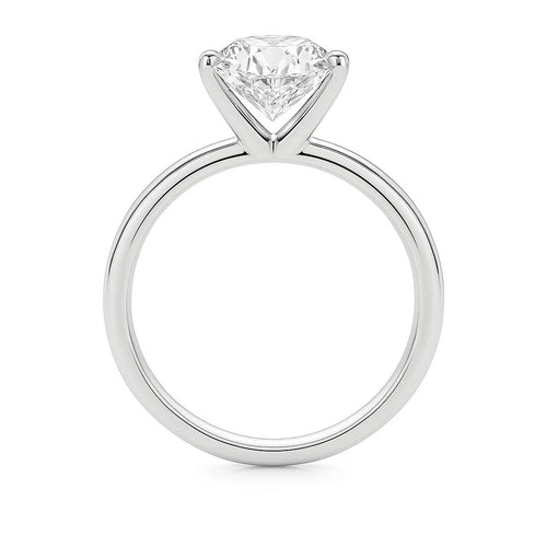 5 Carat Princess Lab Grown IGI G/VS1 Diamond Solitaire Ring in 14K White Gold