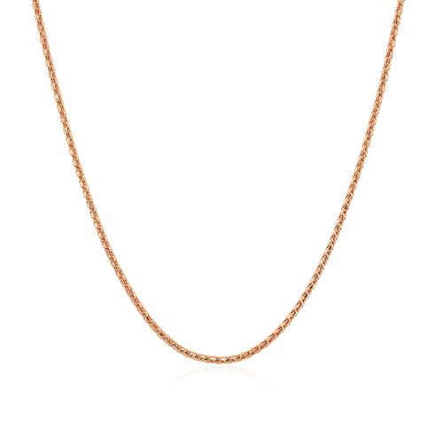 14k Rose Gold Adjustable Popcorn Chain (1.30 mm)