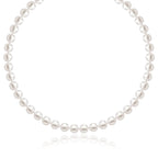 14k Yellow Gold Necklace with White Freshwater Cultured Pearls (6.0mm to 6.5mm)