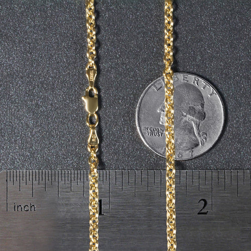 14k Yellow Gold Forsantina Lite Cable Link Chain (2.90 mm)