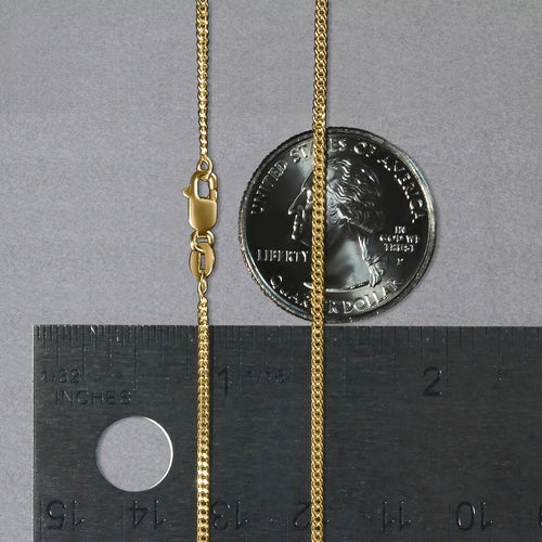 14k Yellow Gold Gourmette Chain (1.40 mm)