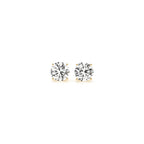 1 cttw Certified IGI Lab Grown Round Diamond Earrings 14k Yellow Gold (G/VS2)