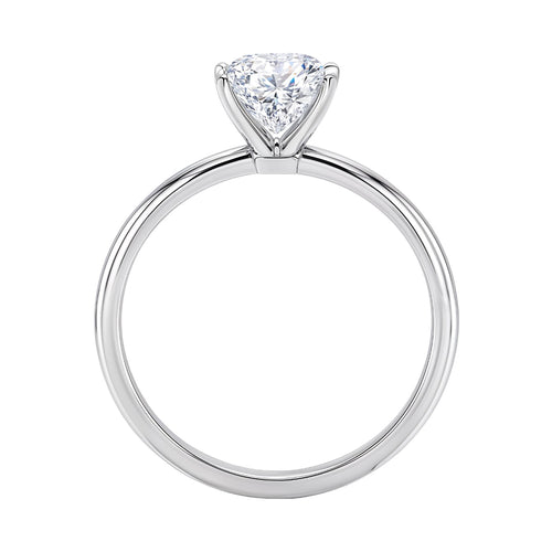 3 Carat Radiant Lab Grown IGI G/VS1 Diamond Solitaire Ring in 10K White Gold