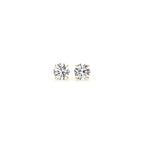 1/2 cttw Lab Grown Round Diamond Stud Earrings 14k Yellow Gold (G/VS2)