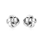 Sterling Silver Polished Love Knot Earrings(10mm)