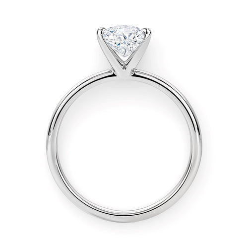 1.50Ct Princess Lab Grown IGI G/VS1 Diamond Ring in 14K White Gold