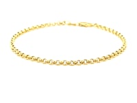 14k Yellow Gold Rolo Bracelet  (2.50 mm)