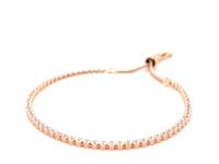 Adjustable Tennis Style Bracelet with Cubic Zirconia in Sterling Silver(5.10 mm)