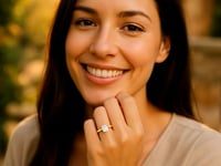 1 Carat Radiant Lab Grown IGI G/VS1 Diamond Solitaire Ring in 14K Yellow Gold