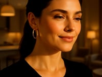 10k Yellow Gold Polished Hoop Earrings (3x25 mm)