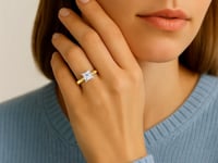 2 Carat Princess Lab Grown IGI G/VS1 Diamond Solitaire Ring in 14K Yellow Gold