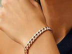 14K Rose Gold Cuban Link Bracelet (5.90 mm)