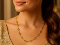 14K Yellow Gold Clover Link Necklace (7.00 mm)